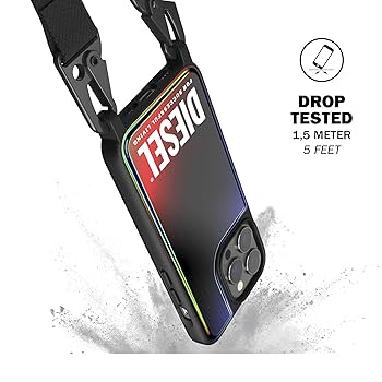 DIESEL - 新品⭐︎DIESEL iPhone13Pro BK/WH ネックストラップ付き DIESEL - 新品⭐︎DIESEL iPhone13Pro BK/WH ネックストラップ